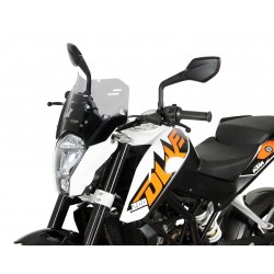 Szyba motocyklowa MRA KTM DUKE 125, , -2016, forma S, czarna
