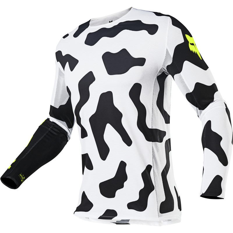 BLUZA FOX FLEXAIR PSYCOSIS BLACK/WHITE  ENDURO CROSS