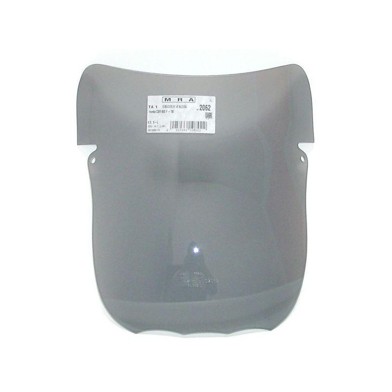 Szyba motocyklowa MRA HONDA CBR 600 F, PC19 PC23, -1990, forma T, bezbarwna