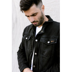 KURTKA JEANS BROGER FLORIDA WASHED BLACK 