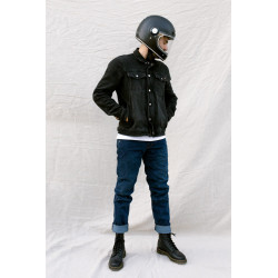 KURTKA JEANS BROGER FLORIDA WASHED BLACK 