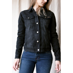 KURTKA JEANS BROGER FLORIDA LADY WASHED BLACK 