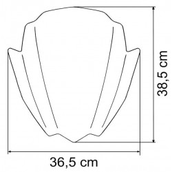 Uniwersalna szyba do motocykli bez owiewek MRA, forma RNB, przyciemniana