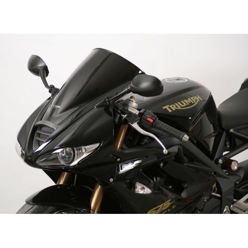 Szyba motocyklowa MRA TRIUMPH DAYTONA 675, D67LC, 2009-2012, forma R, czarna