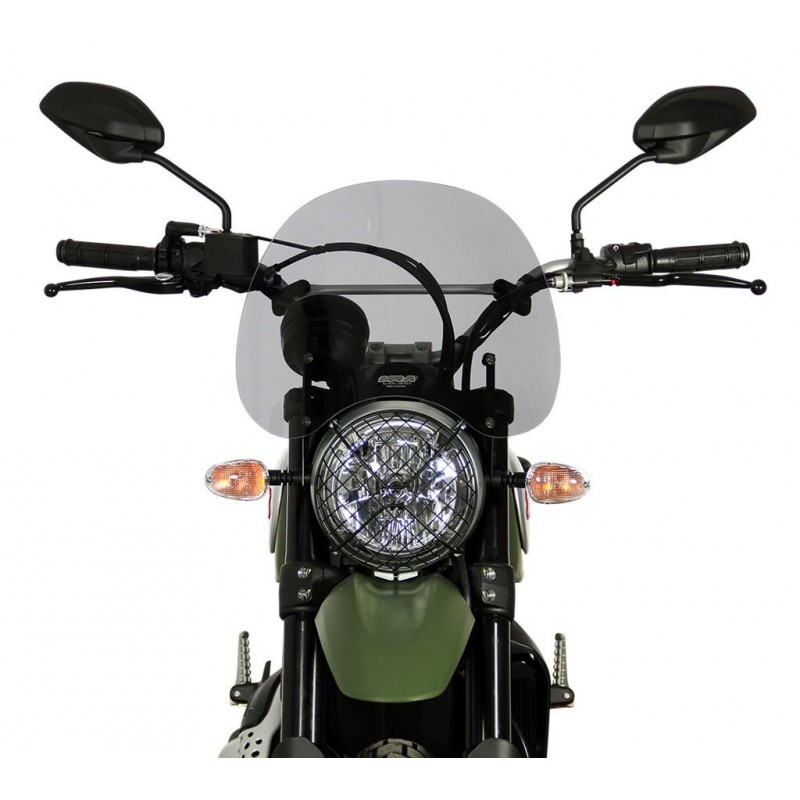 Szyba motocyklowa MRA DUCATI SCRAMBLER 800, K1, -2018, forma NT, czarna