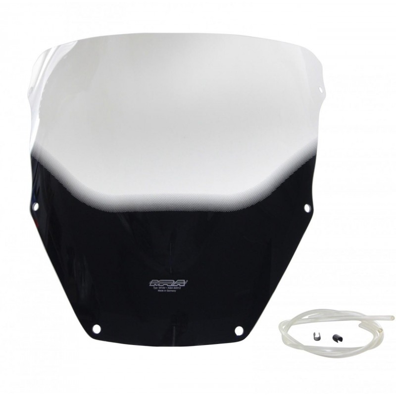 Szyba motocyklowa MRA KAWASAKI ZX 6 R, ZX600G, 1998-1999, forma R, czarna