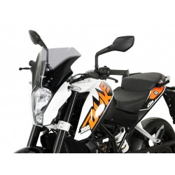 Szyba motocyklowa MRA KTM DUKE 125, , -2016, forma R, czarna
