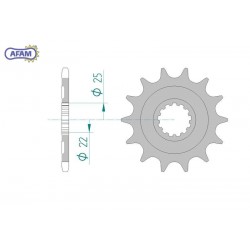 AFAM Zębatka przednia do...