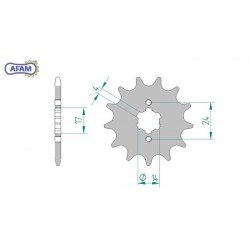 AFAM Zębatka przednia do...