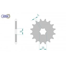 AFAM Zębatka przednia do...