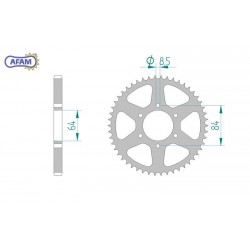 AFAM Zębatka tylna stalowa...