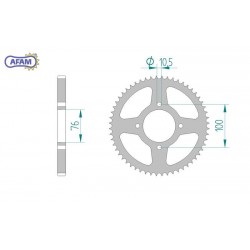 AFAM Zębatka tylna stalowa...