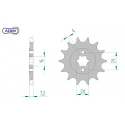 AFAM Zębatka przednia do...