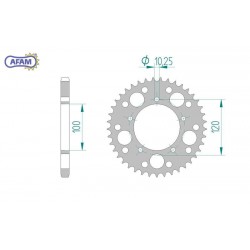 AFAM Zębatka tylna...