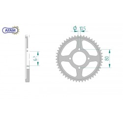 AFAM Zębatka tylna stalowa...