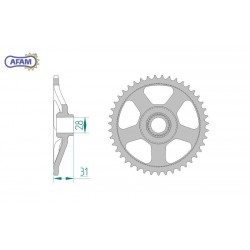 AFAM Zębatka tylna stalowa...