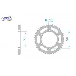 AFAM Zębatka tylna stalowa...