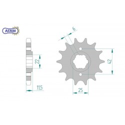 AFAM Zębatka przednia do...
