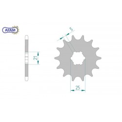 AFAM Zębatka przednia do...