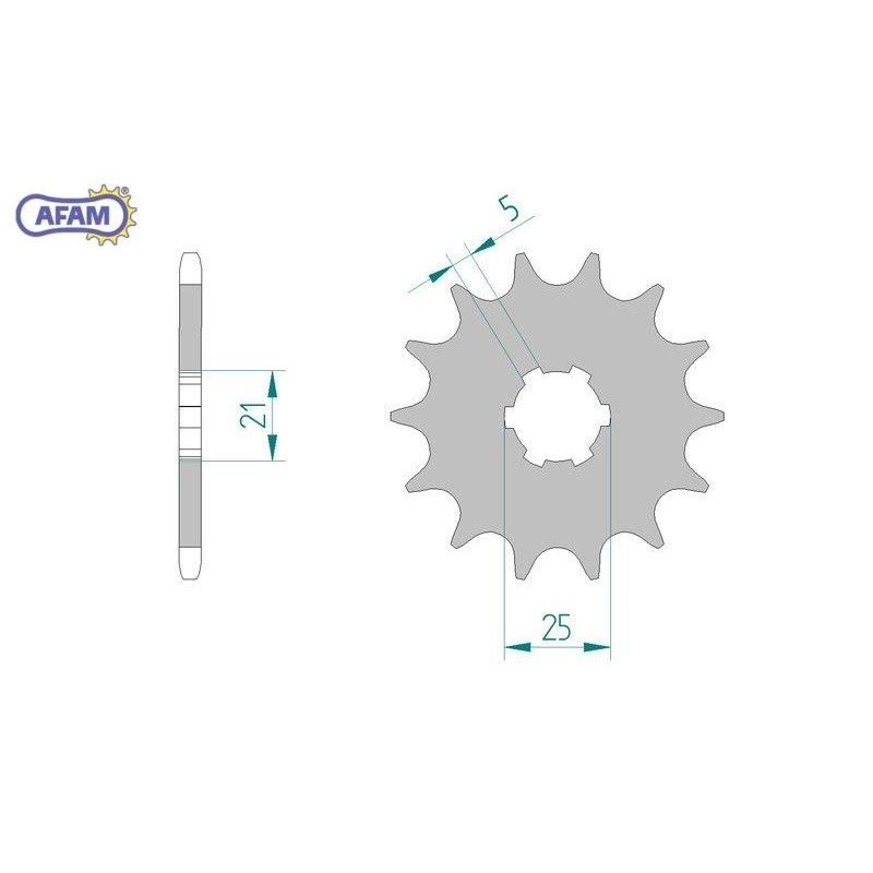 AFAM Zębatka przednia do łańcucha 520 kod 30300-12