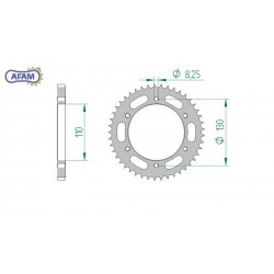 AFAM Zębatka tylna stalowa...