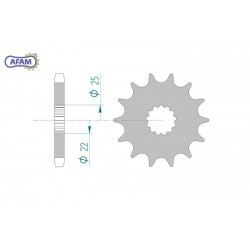 AFAM Zębatka przednia do...