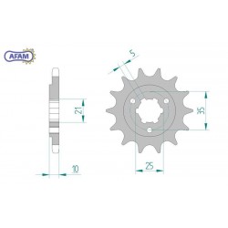 AFAM Zębatka przednia do...