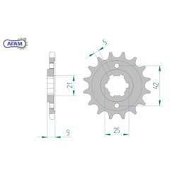 AFAM Zębatka przednia do...
