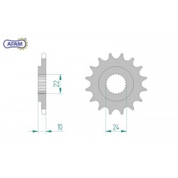 AFAM Zębatka przednia do...