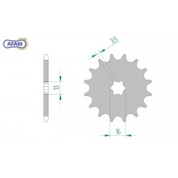 AFAM Zębatka przednia do...