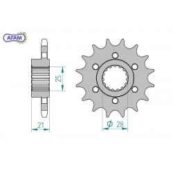 AFAM Zębatka przednia do...