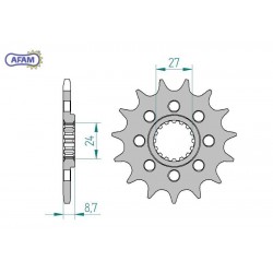 AFAM Zębatka przednia do...
