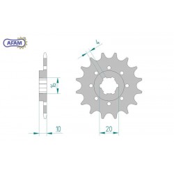 AFAM Zębatka przednia do...
