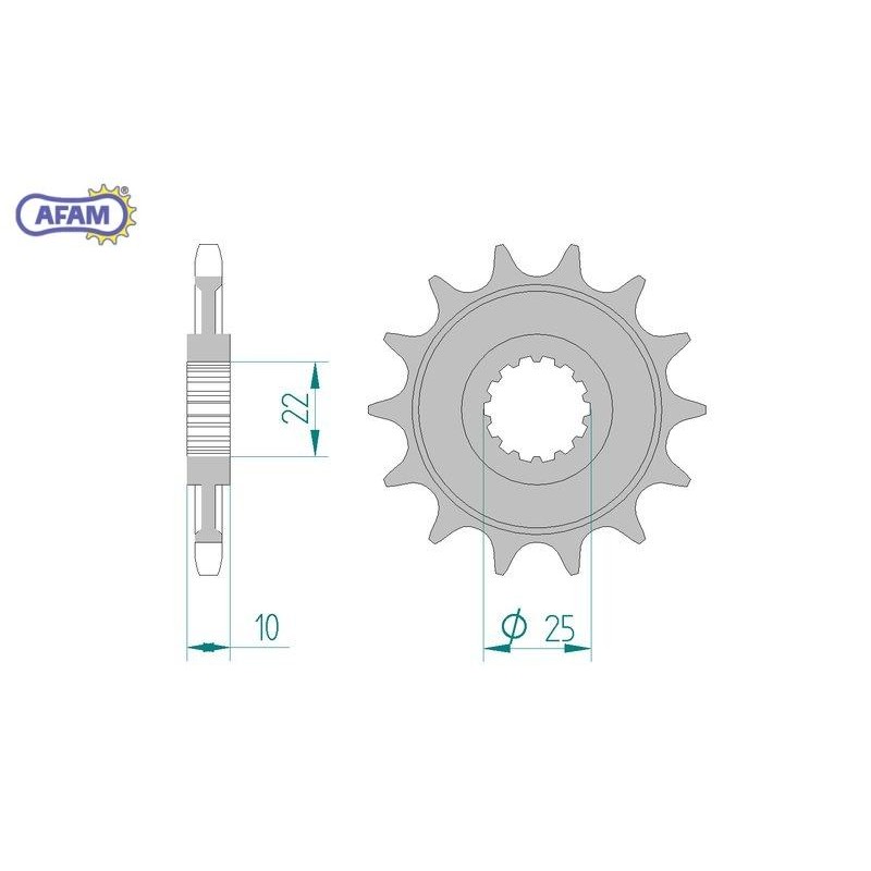 AFAM Zębatka przednia do łańcucha 520 kod 94312-13