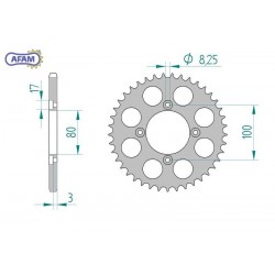 AFAM Zębatka tylna...