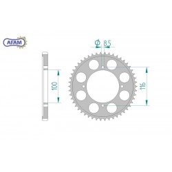 AFAM Zębatka tylna...