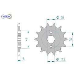 AFAM Zębatka przednia do...