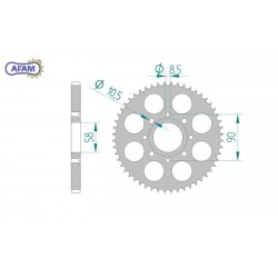 AFAM Zębatka tylna...