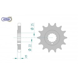 AFAM Zębatka przednia do...