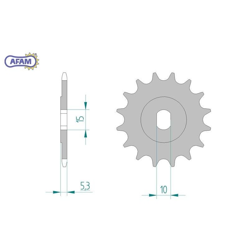 AFAM Zębatka przednia do łańcucha 415 kod 94102-10
