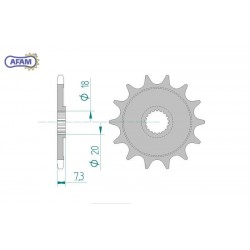 AFAM Zębatka przednia do...