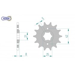 AFAM Zębatka przednia do...