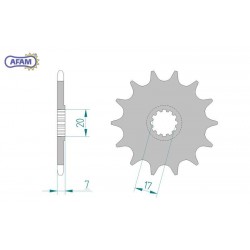 AFAM Zębatka przednia do...