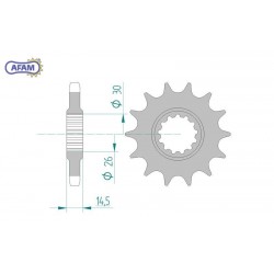 AFAM Zębatka przednia do...