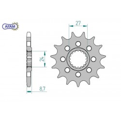 AFAM Zębatka przednia do...