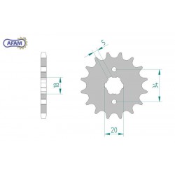 AFAM Zębatka przednia do...
