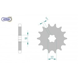 AFAM Zębatka przednia do...